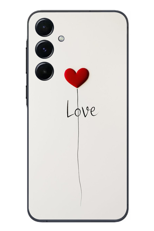 Samsung Galaxy A55 Uyumlu Love Aşk Baskılı Silikon Kılıf