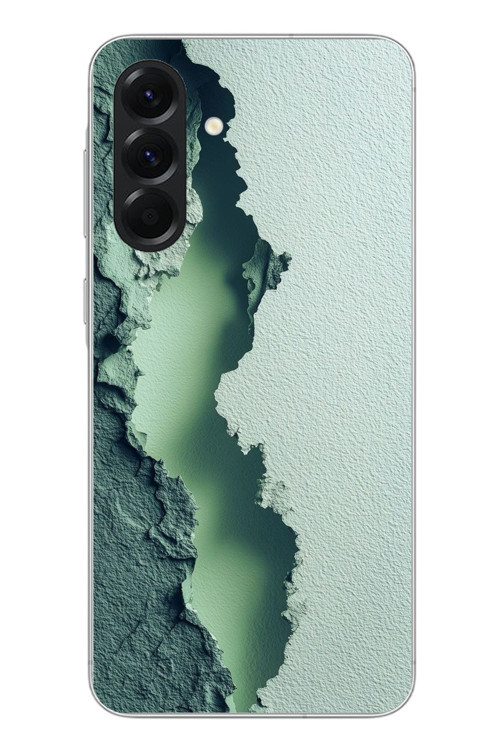 Samsung Galaxy A56 Uyumlu Koyu Yeşil İzler Baskılı Silikon Kılıf