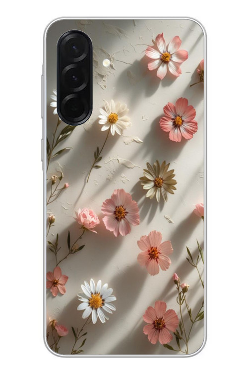 Samsung Galaxy A36 Uyumlu Papatya Çiçekleri Baskılı Silikon Kılıf
