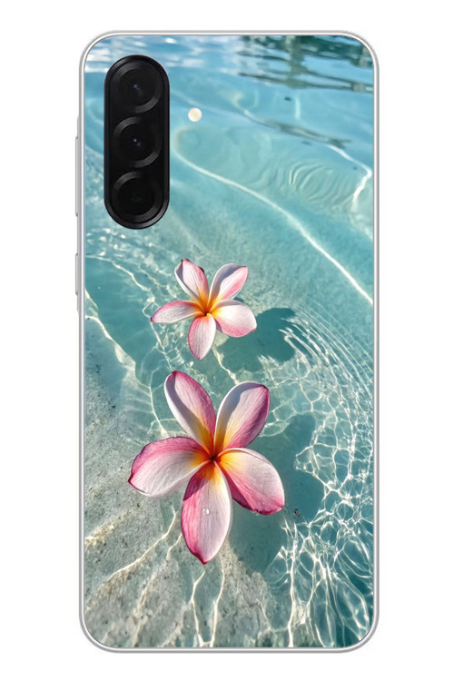 Samsung Galaxy A36 Uyumlu Denizde Çiçekler Baskılı Silikon Kılıf