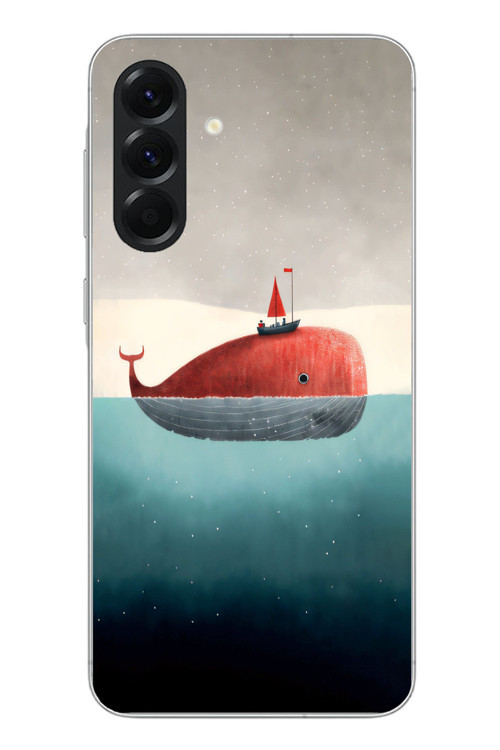 Samsung Galaxy A56 Uyumlu Balina Baskılı Silikon Kılıf