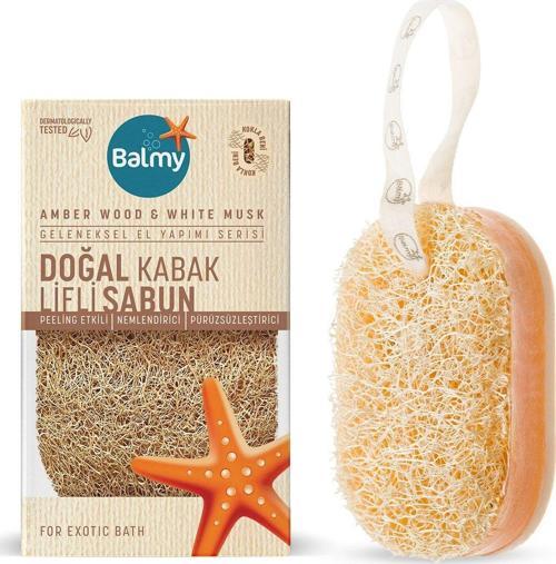 Doğal Kabak Lifli Sabun - Amber Wood & White Musk