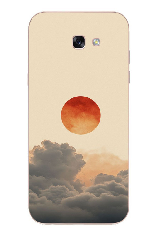 Samsung Galaxy A7 (2017) Uyumlu Bulut ve Güneş Baskılı Silikon Kılıf