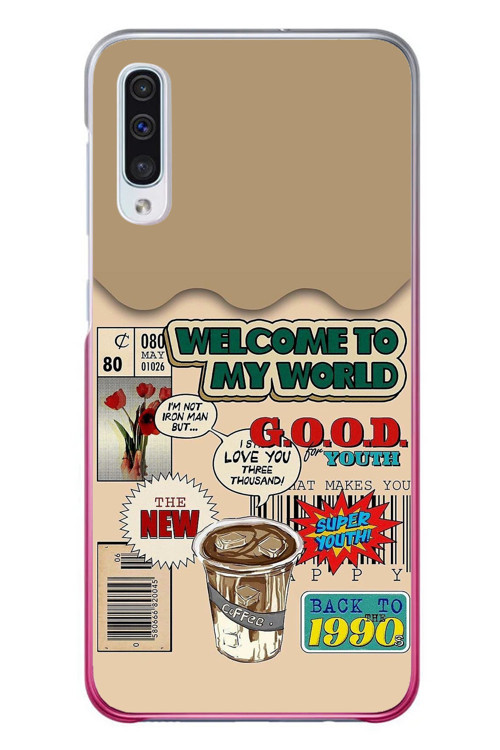 Samsung Galaxy A50 Uyumlu Doksanlar Gençliği Baskılı Silikon Kılıf