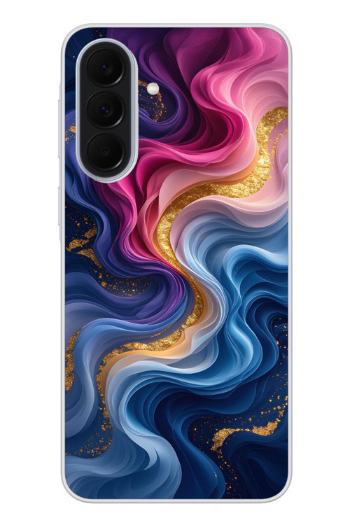 Samsung Galaxy A37 Uyumlu Renk Katranı Baskılı Silikon Kılıf