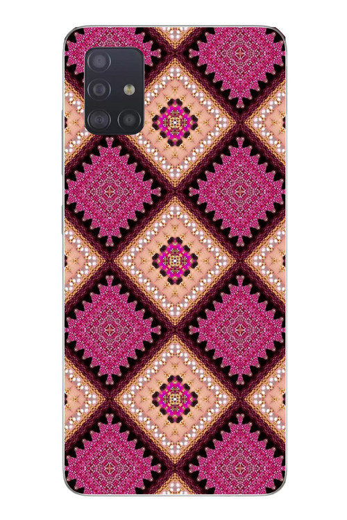 Samsung Galaxy A51 Uyumlu Pembe Yavrusu Motifleri Baskılı Silikon Kılıf