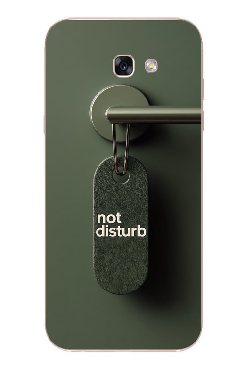 Samsung Galaxy A7 (2017) Uyumlu Not Disturb Baskılı Silikon Kılıf