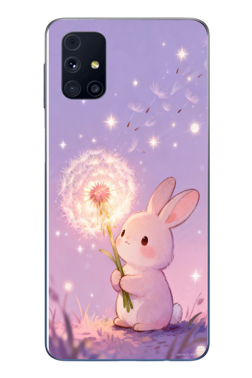 Samsung Galaxy M31s Uyumlu Büyülü Tavşan Baskılı Silikon Kılıf
