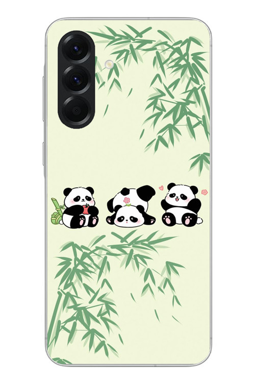 Samsung Galaxy A56 Uyumlu Panda Ailesi Baskılı Silikon Kılıf