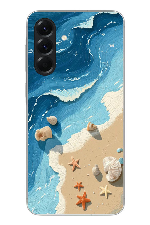 Samsung Galaxy A56 Uyumlu Deniz Yıldızı Tatilde Baskılı Silikon Kılıf