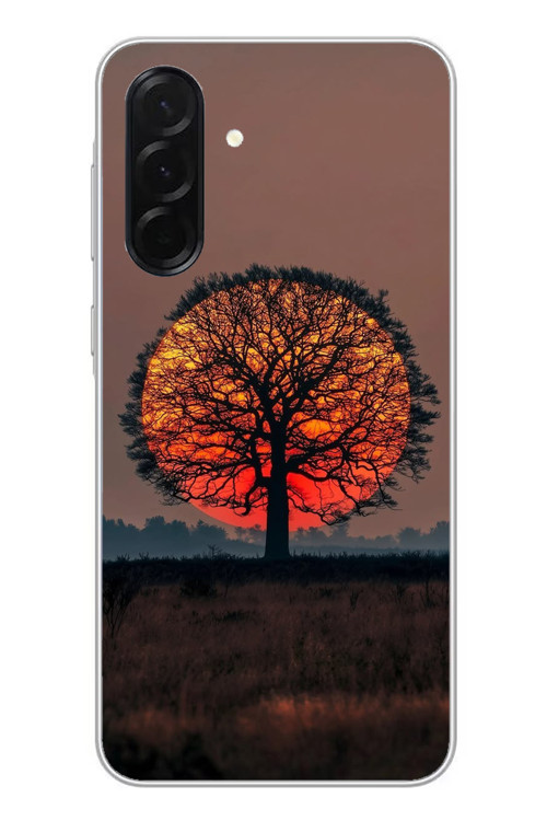 Samsung Galaxy A36 Uyumlu Güneşe Denk Gelen Ağaç Baskılı Silikon Kılıf