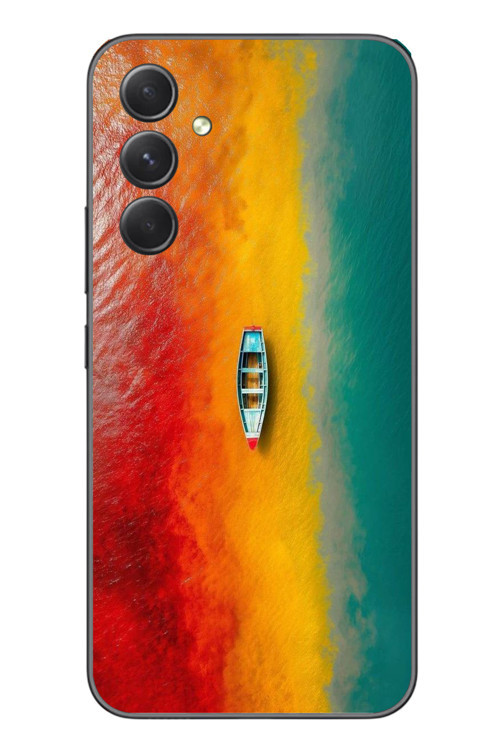 Samsung Galaxy A54 Uyumlu Rengarenk Tekne Baskılı Silikon Kılıf