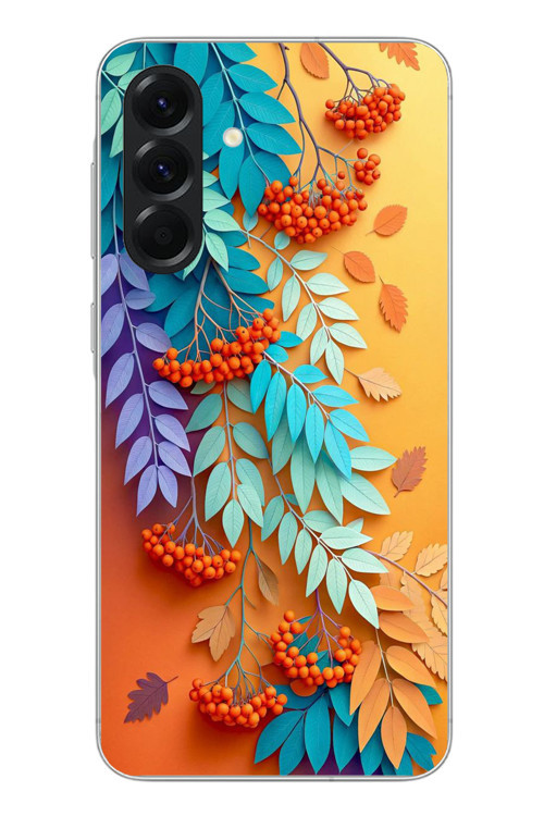 Samsung Galaxy A56 Uyumlu Pastoral Çicekler Baskılı Silikon Kılıf