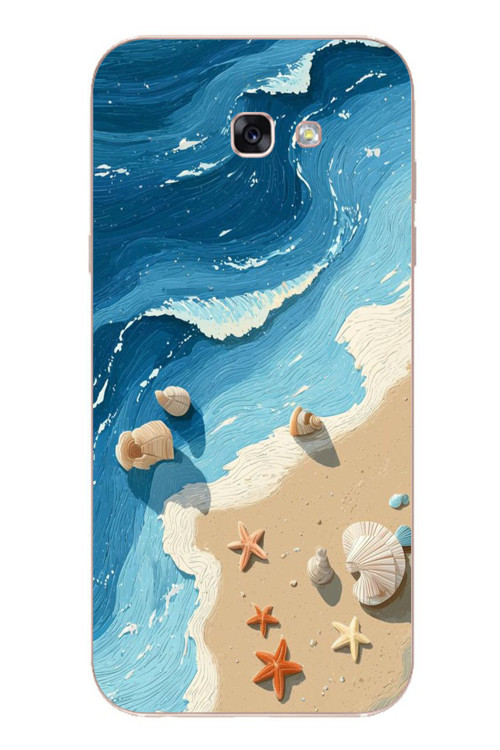 Samsung Galaxy A7 (2017) Uyumlu Deniz Yıldızı Tatilde Baskılı Silikon Kılıf