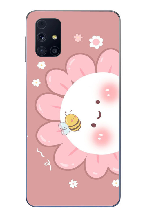 Samsung Galaxy M31s Uyumlu Papatyam Baskılı Silikon Kılıf