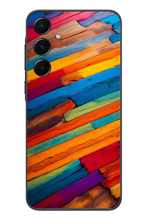 Samsung Galaxy A55 Uyumlu Renk Geçişleri Baskılı Silikon Kılıf