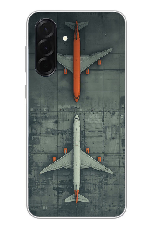Samsung Galaxy A36 Uyumlu İki Uçak Baskılı Silikon Kılıf