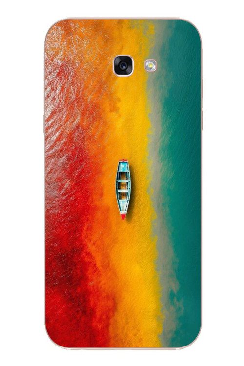 Samsung Galaxy A7 (2017) Uyumlu Rengarenk Tekne Baskılı Silikon Kılıf