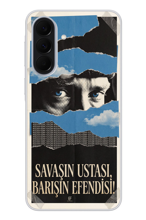 Samsung Galaxy A37 Uyumlu Savaşın Ustası Atatürk Baskılı Silikon Kılıf