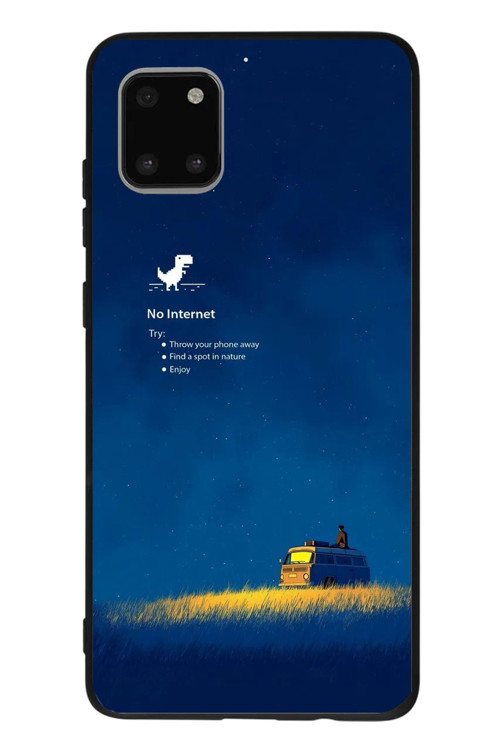Samsung Galaxy Note 10 Lite Uyumlu İnternet Yok Baskılı Silikon Kılıf