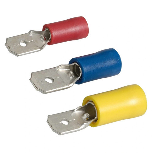 TFE - 2288 1.5-2.5mm2 İzoleli Erkek Faston Tip Kablo Ucu Mavi - 200 Adet