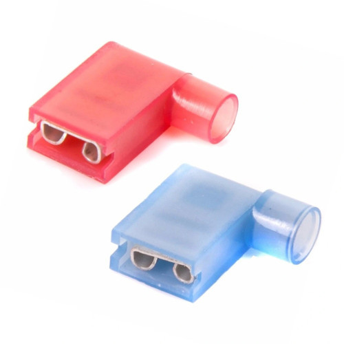 TFDEB - 2862 1.5-2.5mm2 Tam İzoleli Polyamid Bayrak Tip Terminal Kablo Ucu Mavi 100 Adet
