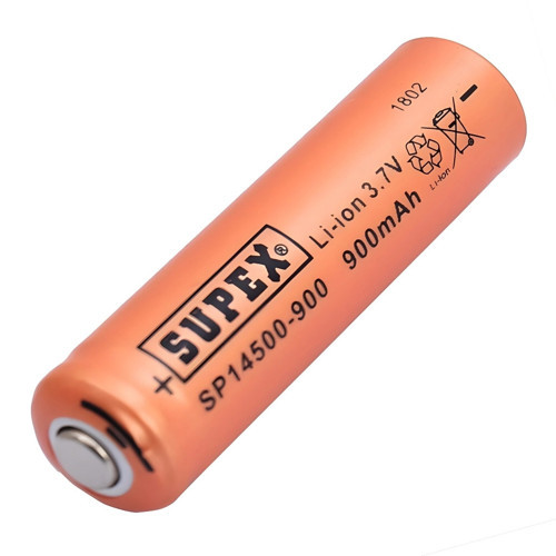 14500 3.7V 900mAh Li-ion Şarjlı Pil (Başlı)