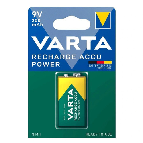 9V 200mAh Şarj Edilebilir Pil