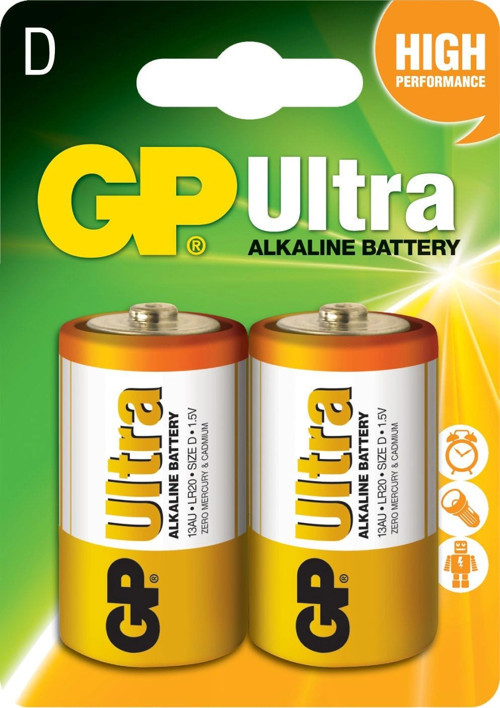 GP GP13AU LR20 Ultra Alkalin 2'li Pil