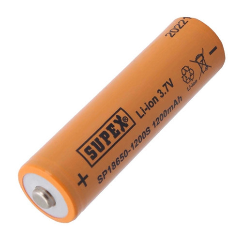 18650 3.7V 1200mAh Li-ion Pil (Başlı)
