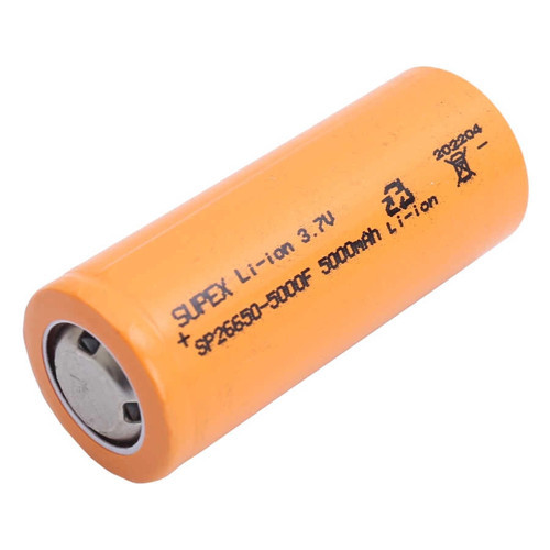 26650 3.7V 5000mAh Li-ion Pil (Başsız)