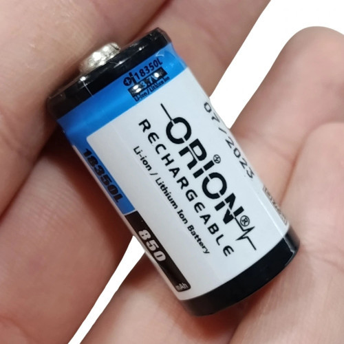 18350 3.7V 850mAh Li-ion Şarj Edilebilir Pil 1 Adet