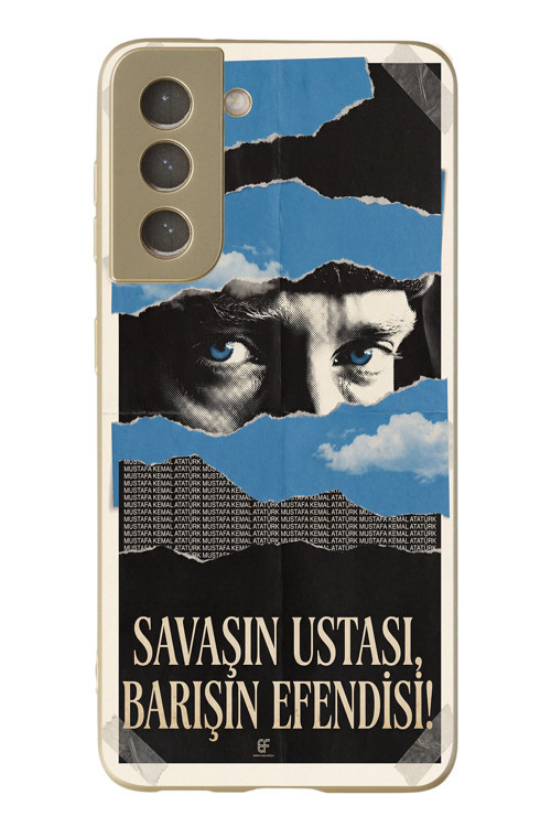 Samsung Galaxy S21 FE Uyumlu Savaşın Ustası Atatürk Baskılı Silikon Kılıf