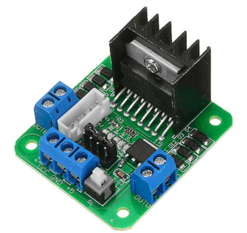 L298N Yeşil Çift H Bridge DC/Step Motor Sürücü Kartı