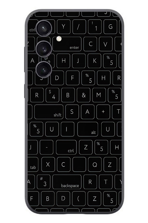 Samsung Galaxy S23 Uyumlu Klavye Tuşları Baskılı Silikon Kılıf