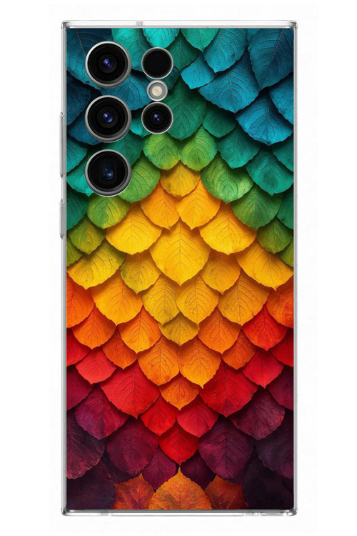 Samsung Galaxy S23 Ultra Uyumlu Efsun Renk Demeti Baskılı Silikon Kılıf