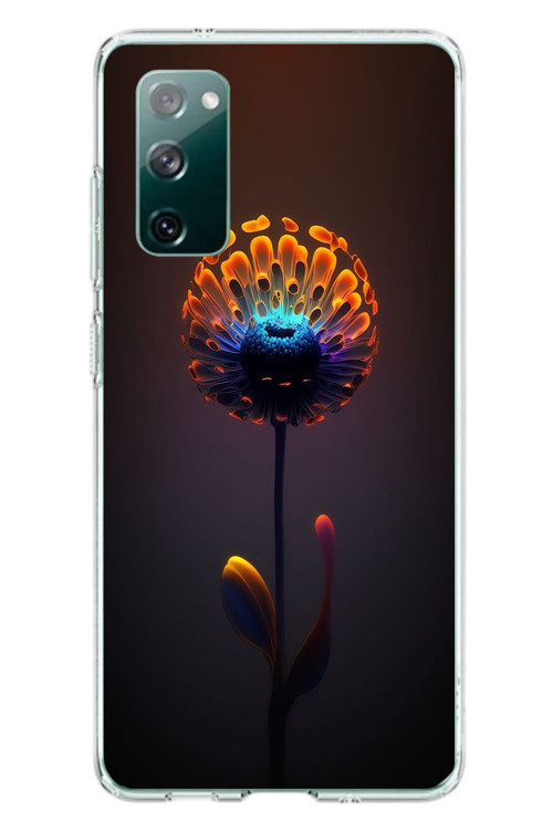 Samsung Galaxy S20 FE Uyumlu Büyülü Çiçek Baskılı Silikon Kılıf