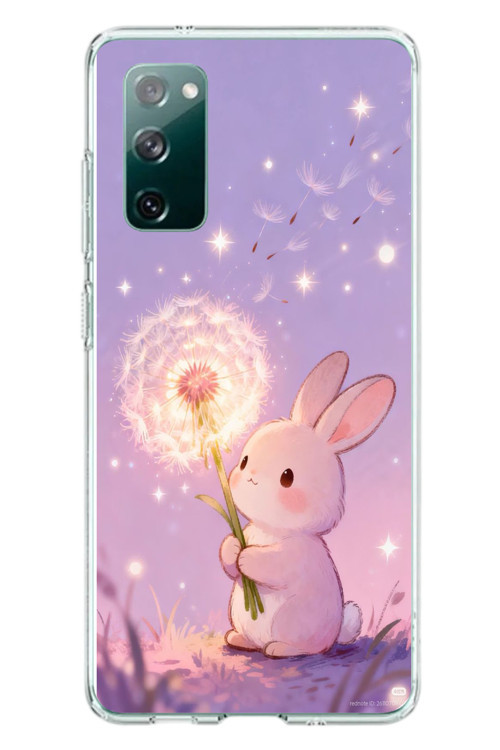 Samsung Galaxy S20 FE Uyumlu Büyülü Tavşan Baskılı Silikon Kılıf