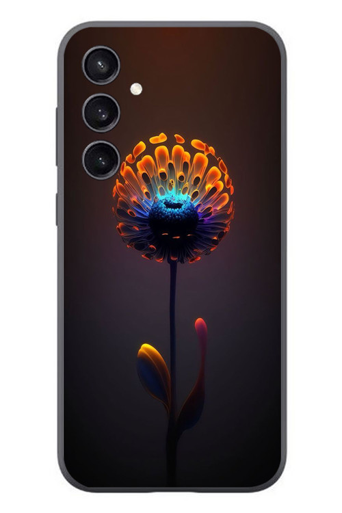 Samsung Galaxy S23 Uyumlu Büyülü Çiçek Baskılı Silikon Kılıf