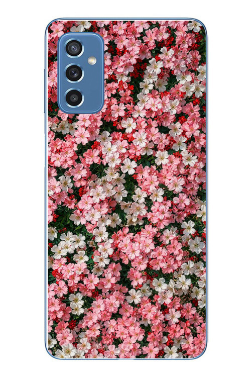 Samsung Galaxy M52 Uyumlu Ahenkli Papatyalar Baskılı Silikon Kılıf