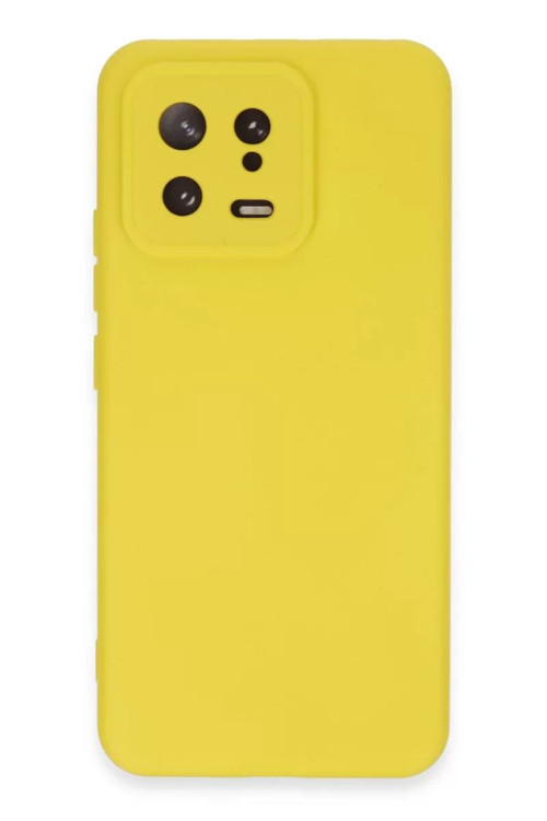 Xiaomi Mi 13 Kılıf Nano içi Kadife Silikon - Sarı