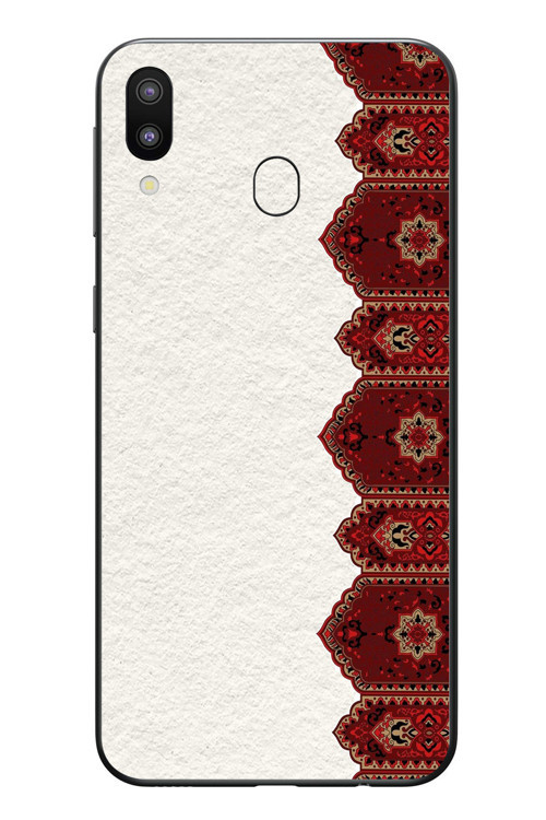 Samsung Galaxy M31 Uyumlu Halı Köşesi Baskılı Silikon Kılıf