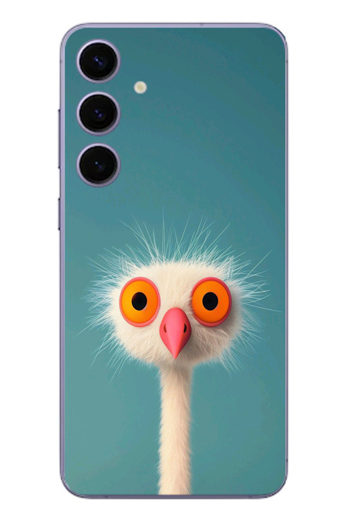 Samsung Galaxy S24 Plus Uyumlu Şaşkın Hayvan Baskılı Silikon Kılıf