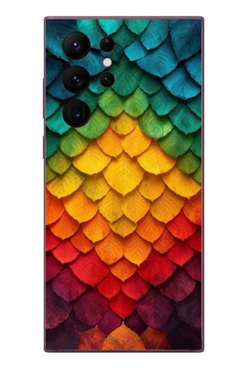 Samsung Galaxy S22 Ultra Uyumlu Efsun Renk Demeti Baskılı Silikon Kılıf