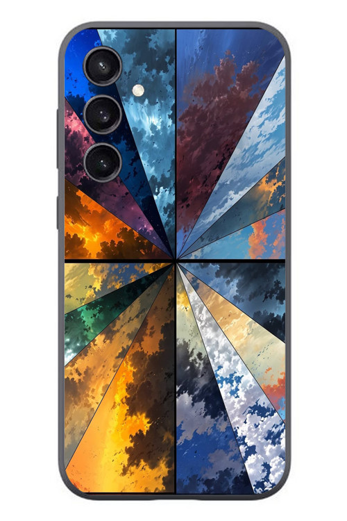 Samsung Galaxy S23 Uyumlu Mevsim Geçişleri Baskılı Silikon Kılıf