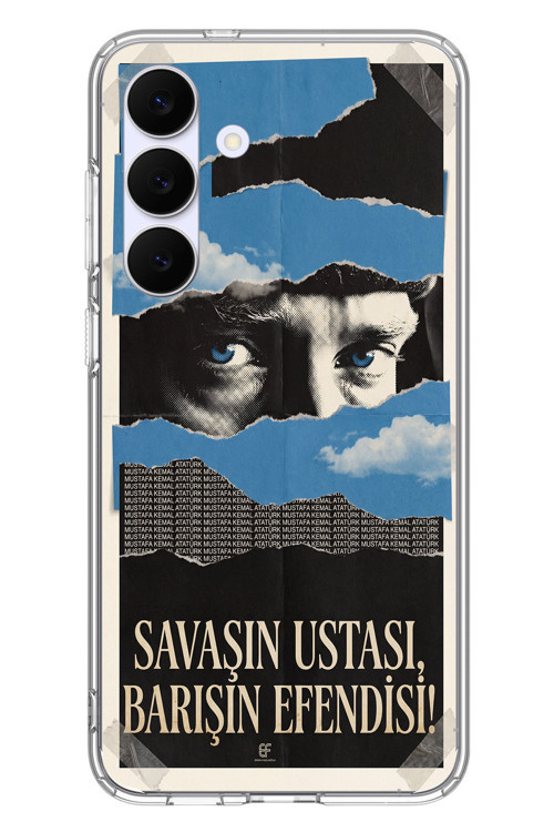 Samsung Galaxy S25 FE Uyumlu Savaşın Ustası Atatürk Baskılı Silikon Kılıf