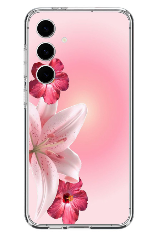 Samsung Galaxy S24 FE Uyumlu Tematik Çiçek Baskılı Silikon Kılıf