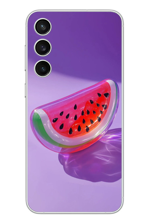 Samsung Galaxy S23 Fe Uyumlu Karpuz Jelibon Baskılı Silikon Kılıf