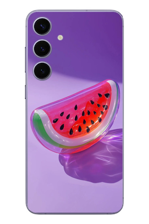 Samsung Galaxy S24 Plus Uyumlu Karpuz Jelibon Baskılı Silikon Kılıf