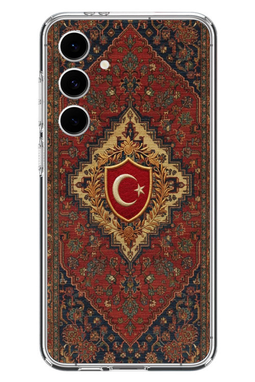 Samsung Galaxy S24 FE Uyumlu Türkiye Bayraklı Halı Baskılı Silikon Kılıf